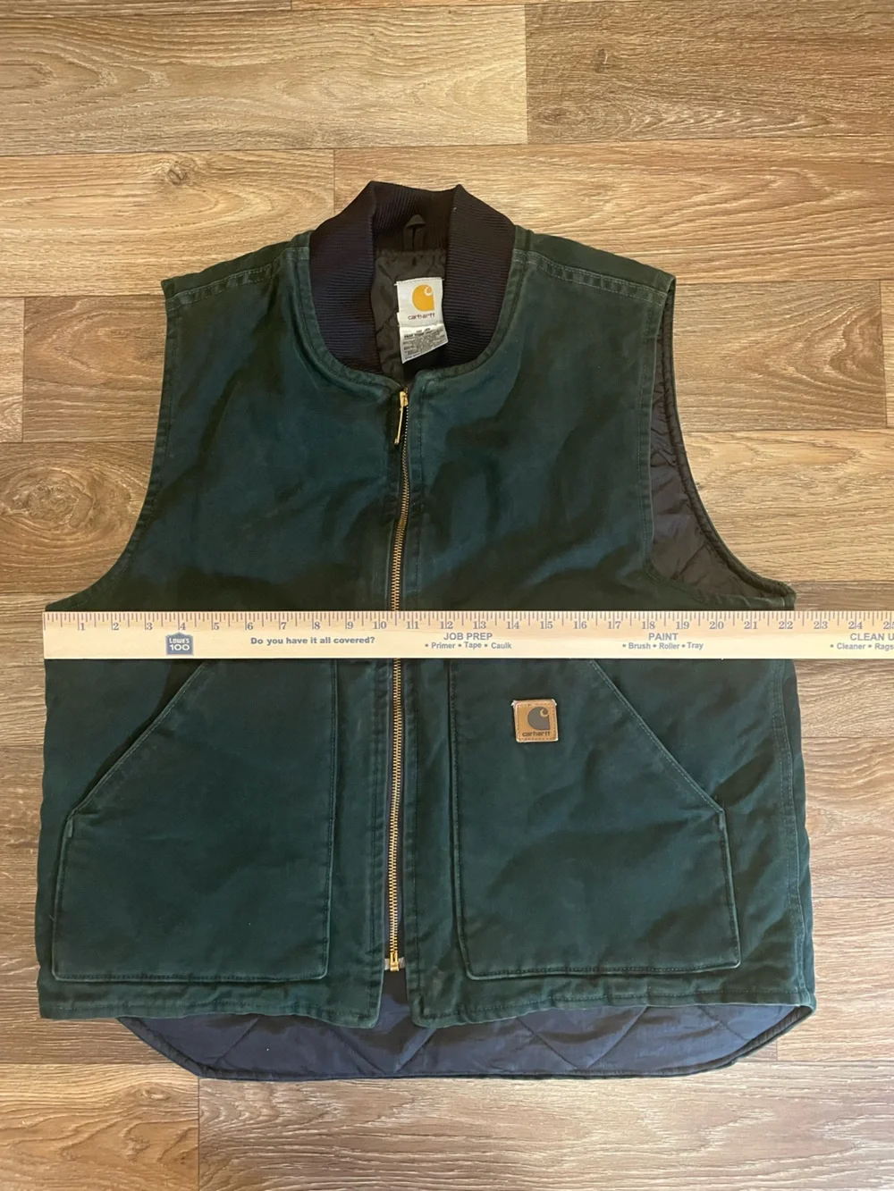 Carhartt Men's Insulated Arctic Quilt Lined Vest Spruce V02 SPC Vintage Y2K (05)